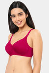 Amante Double Layered Non Wired Full Coverage Super Support Bra - Cherries Jubilee — thumbnail 2